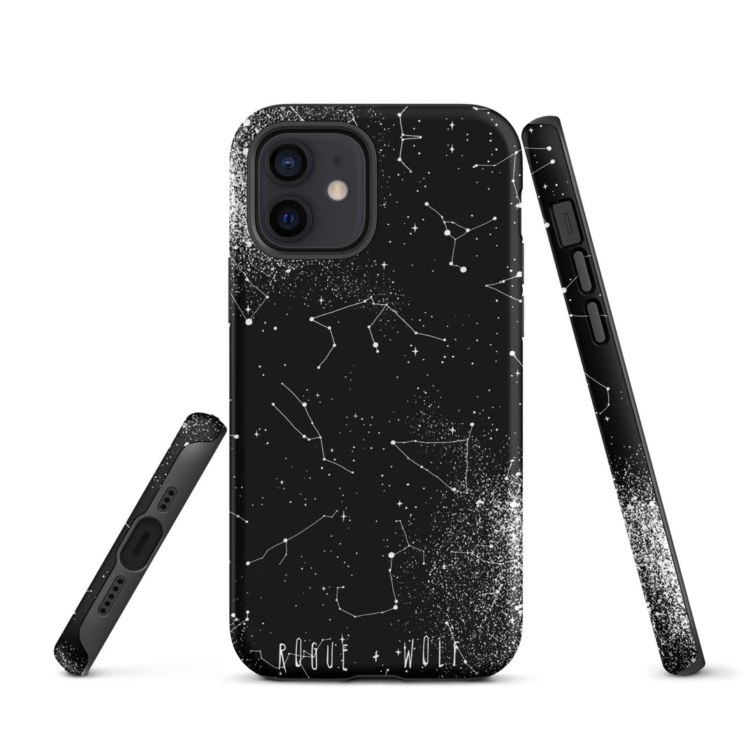 Constellation Tough Phone Case for iPhone - Shockproof Anti-scratch Goth Witchy Phone Cover Gothic Christmas Gifts