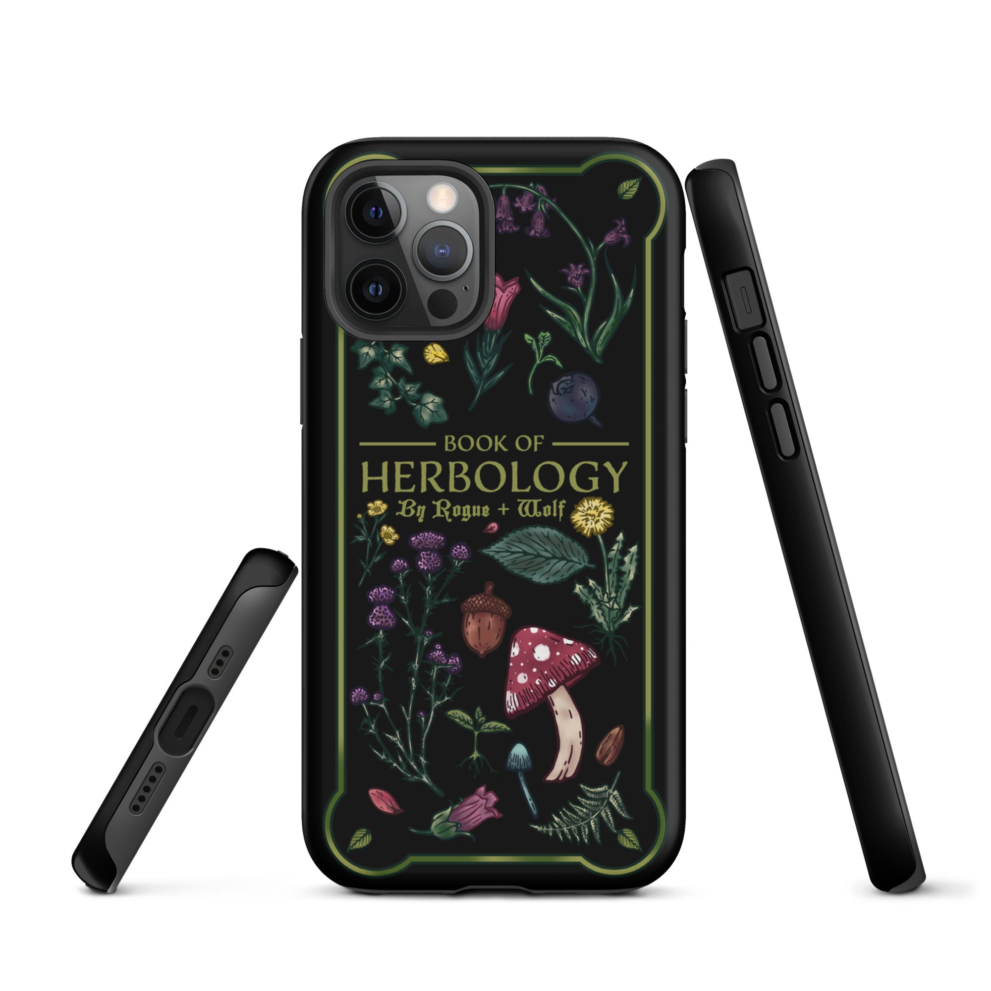 Book of Herbology Tough Phone Case for iPhone Shockproof Witchy