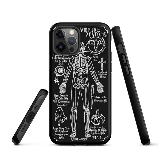 Vampire Anatomy Tough Phone Case for iPhone - Shockproof Witchy Goth Accessory Anti-scratch Phone Cover