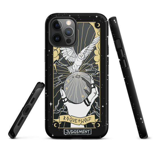 Judgement Tarot Tough iPhone Case - Witchy Goth Shockproof Anti-Scratch Phone Cover Accessory