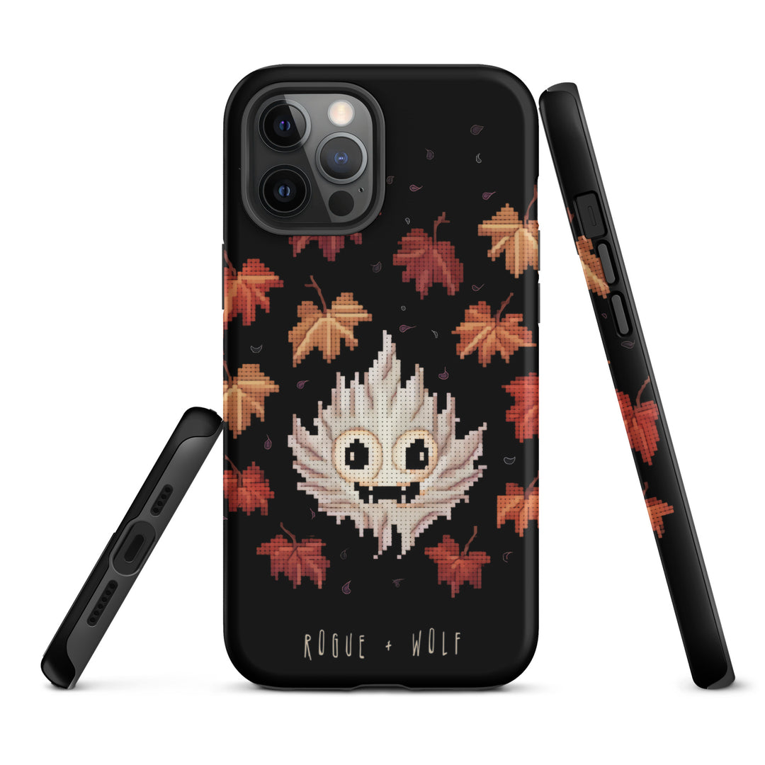 Maple Ghosty Tough Phone Case for iPhone - Dark Academia Anti-Scratch Shockproof Cover, Witchy Goth Accessory, Goth Gifts