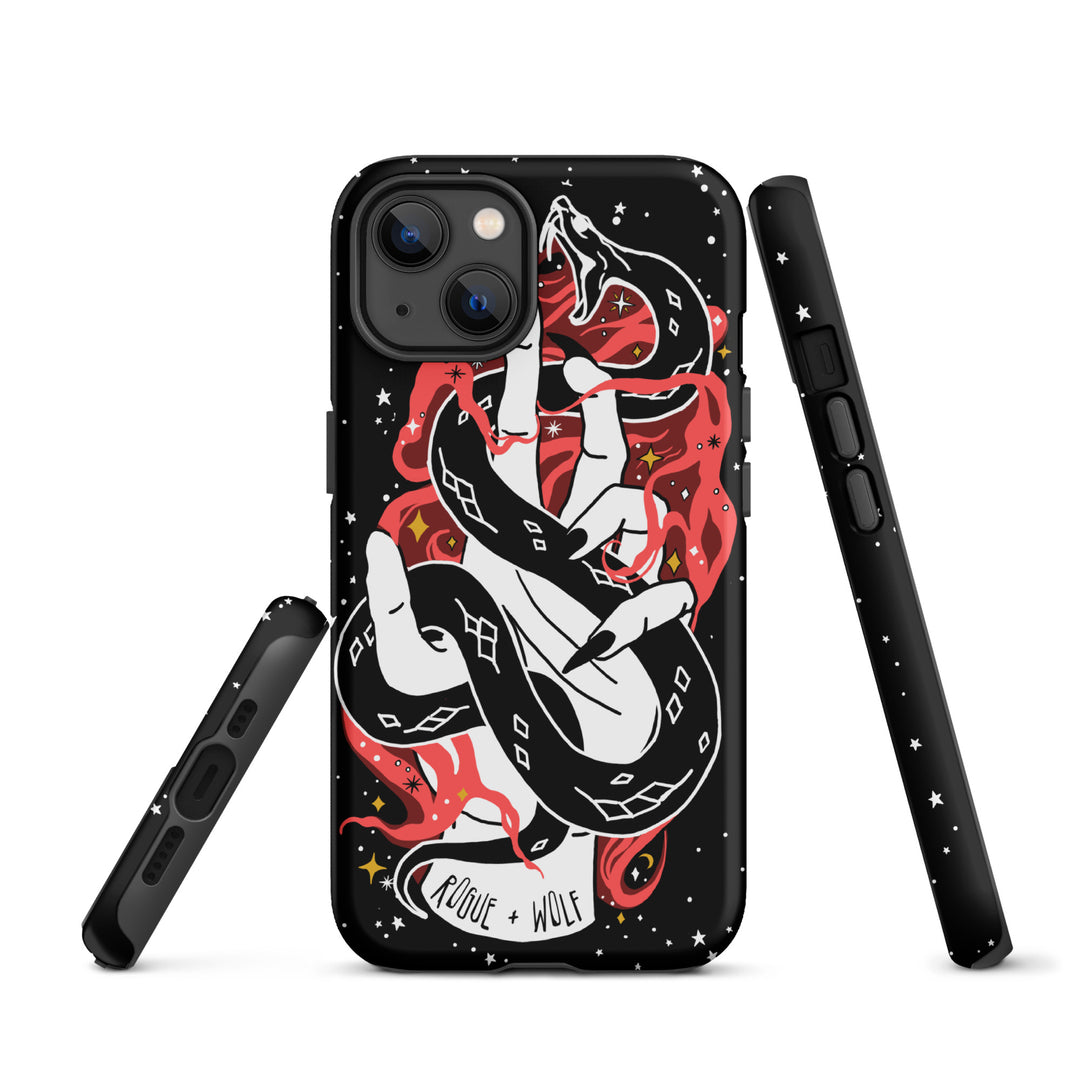 Love Bite Tough Phone Case for iPhone - Shockproof Goth Anti-Scratch Cover Witchy Phone Accessories