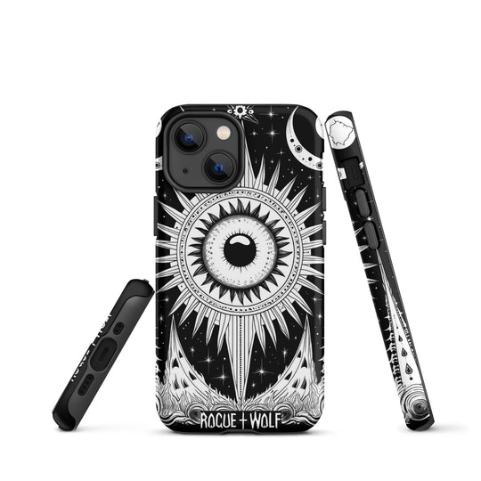 The Cosmos Awakens Tough Phone Case for iPhone - Witchy Gothic Shockproof Anti-scratch Case Gift for Him/Her