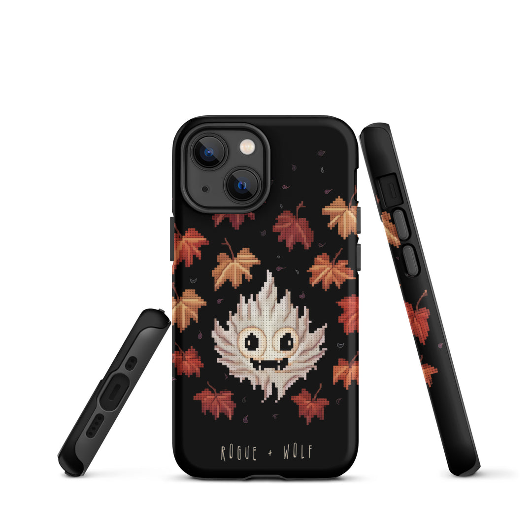 Maple Ghosty Tough Phone Case for iPhone - Dark Academia Anti-Scratch Shockproof Cover, Witchy Goth Accessory, Goth Gifts