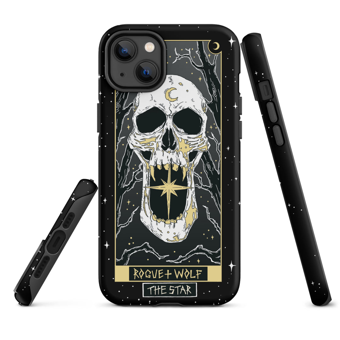 Star Tarot Tough Phone Case for iPhone - Shockproof Anti-scratch Witchy Accessory Goth Cover