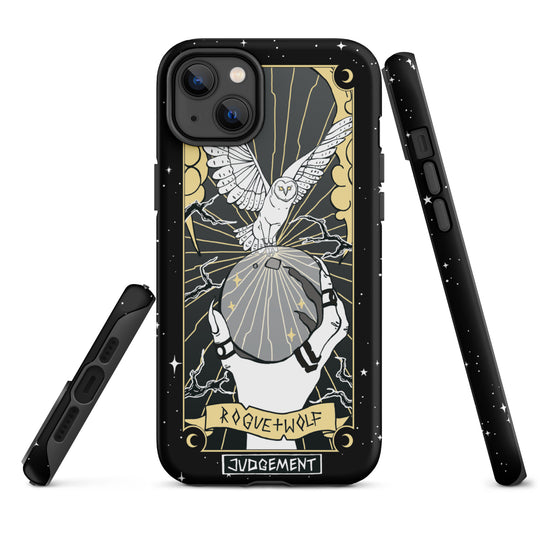 Judgement Tarot Tough iPhone Case - Witchy Goth Shockproof Anti-Scratch Phone Cover Accessory