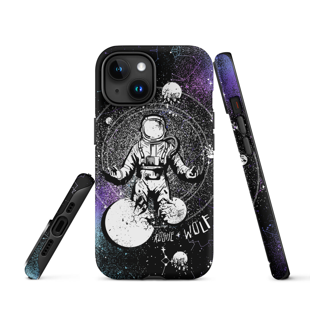Cosmic Explorer Tough Phone Case for iPhone - Anti-scratch Shockproof Witchy Phone Cover Goth Gifts