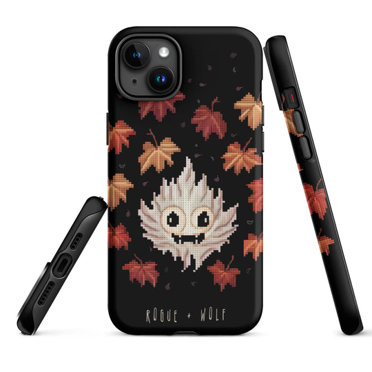 Maple Ghosty Tough Phone Case for iPhone - Dark Academia Anti-Scratch Shockproof Cover, Witchy Goth Accessory, Goth Gifts