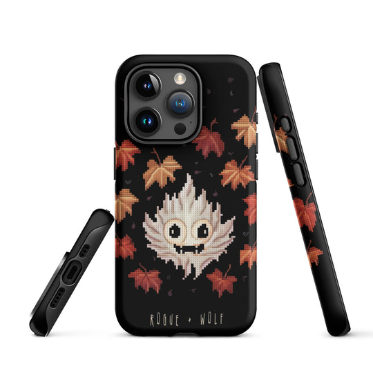 Maple Ghosty Tough Phone Case for iPhone - Dark Academia Anti-Scratch Shockproof Cover, Witchy Goth Accessory, Goth Gifts