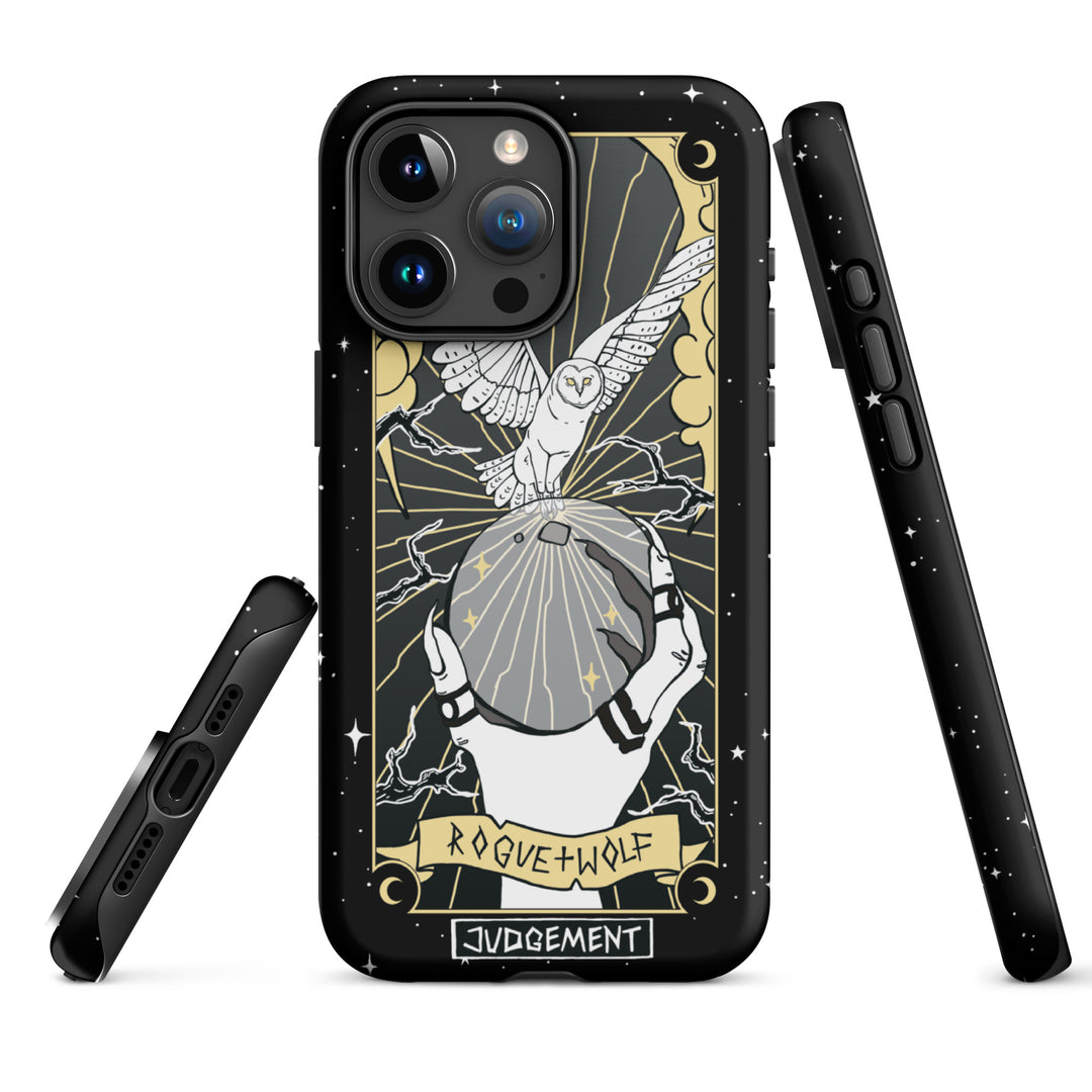 Judgement Tarot Tough iPhone Case - Witchy Goth Shockproof Anti-Scratch Phone Cover Accessory