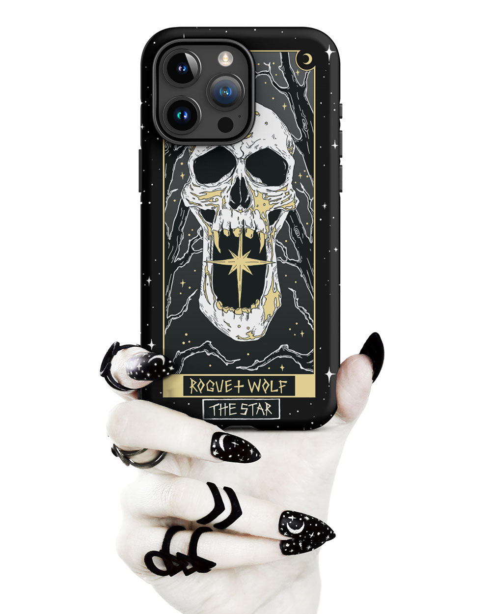 Star Tarot Tough Phone Case for iPhone - Shockproof Anti-scratch Witchy Accessory Goth Cover