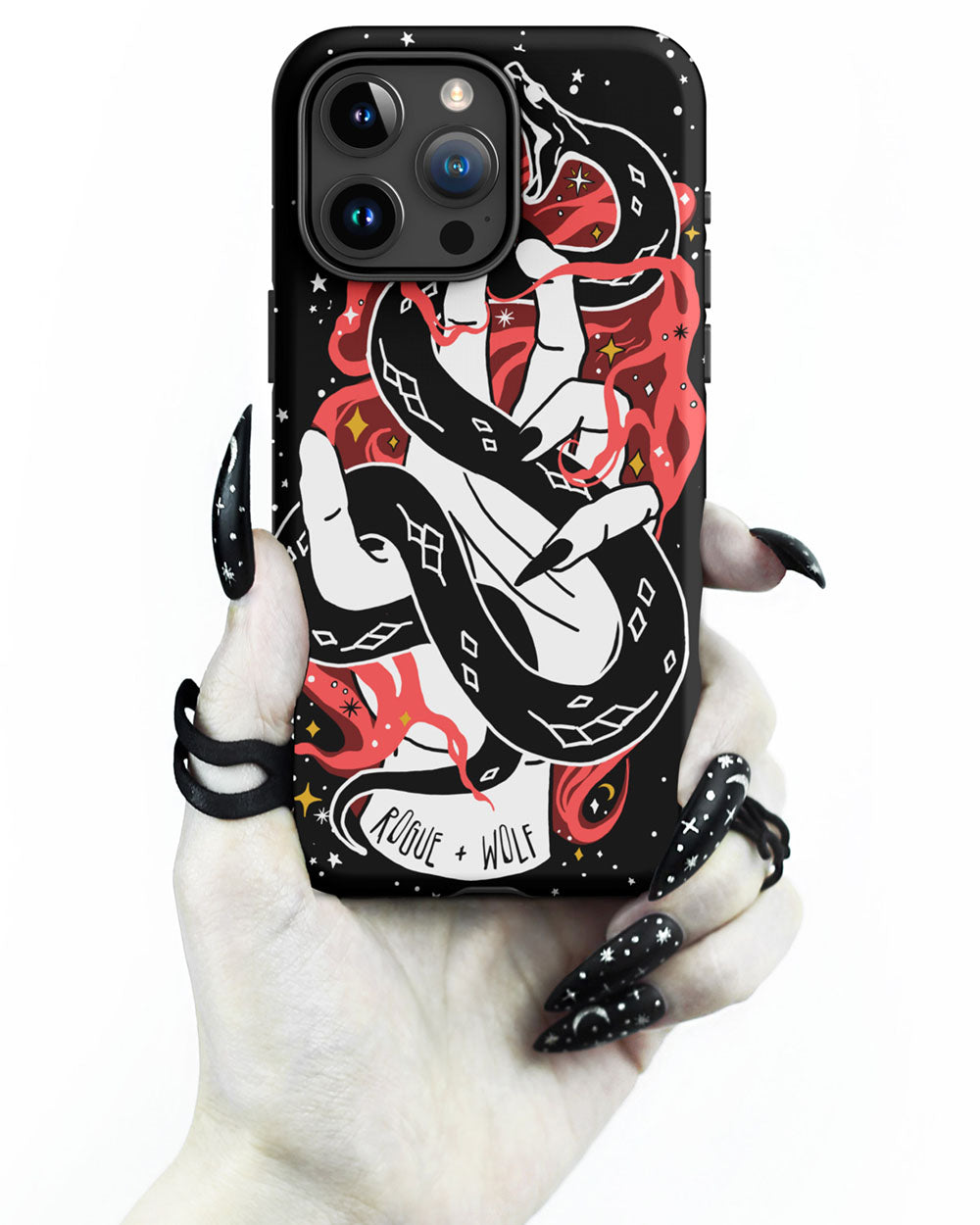 Love Bite Tough Phone Case for iPhone - Shockproof Goth Anti-Scratch Cover Witchy Phone Accessories