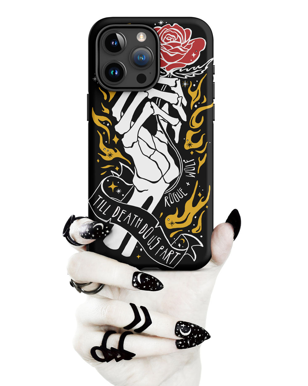 'Till Death Do Us Part’ Tough Phone Case for iPhone - Shockproof Witchy Goth Anti-scratch Cover