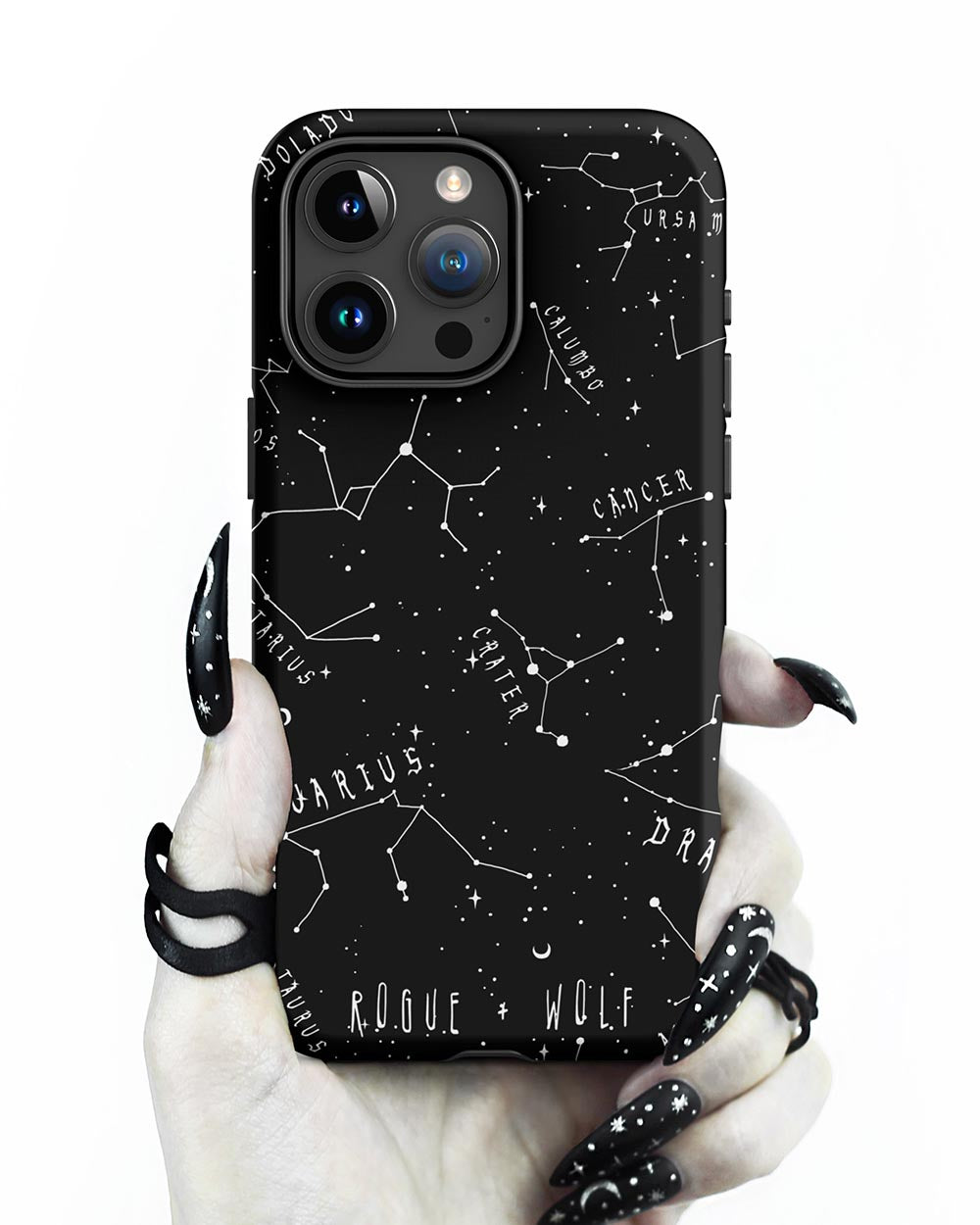 Stellar Tough Phone Case for iPhone - Constellations Magical Witchy Goth Cell Phone Cover Anti-Scratch Cool Gothic Gift
