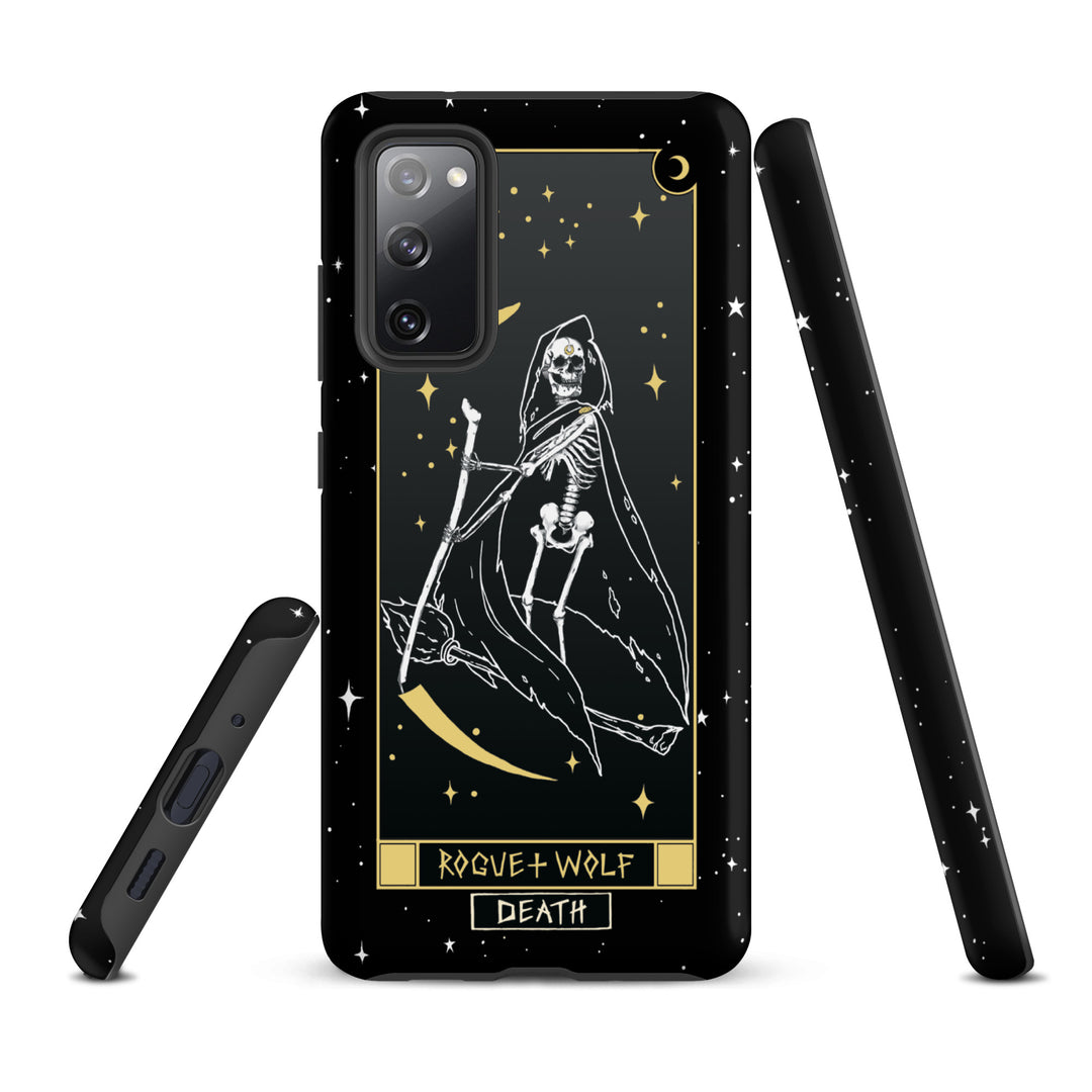 Death Tarot Tough Phone Case for Samsung - Witchy Shockproof Anti-scratch Goth Accessory Cover Occult Gothic Gifts