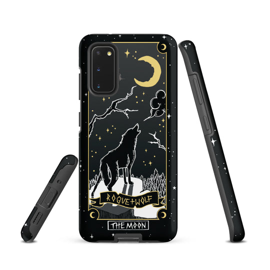 Moon Tarot Tough Phone Case for Samsung - Witchy Shockproof Anti-scratch Goth Accessory Cover Occult Goth Gifts