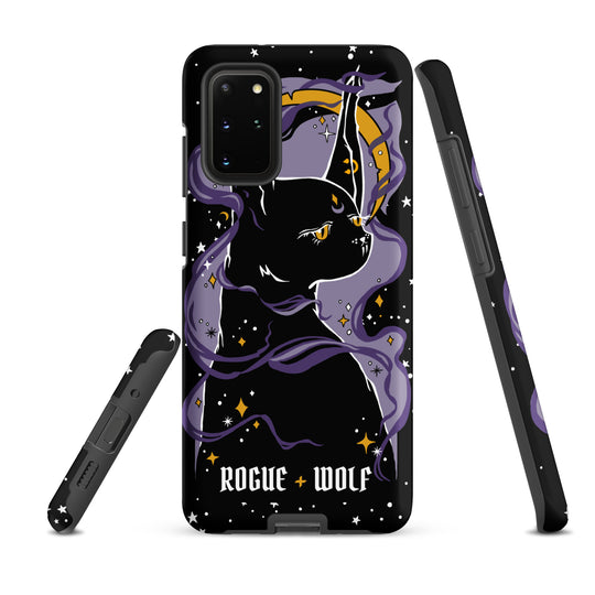 Witch Kitten Tough Phone Case for Samsung - Shockproof Anti-scratch Gothic Witchy Phone Accessories Cover