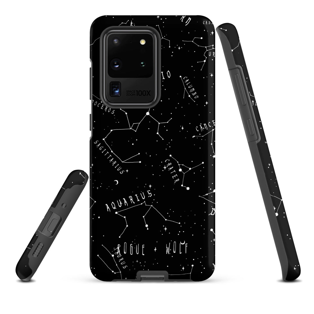 Stellar Tough Phone Case for Samsung - Constellations Magical Witchy Goth Cell Phone Cover Anti-Scratch Cool Gothic Gift
