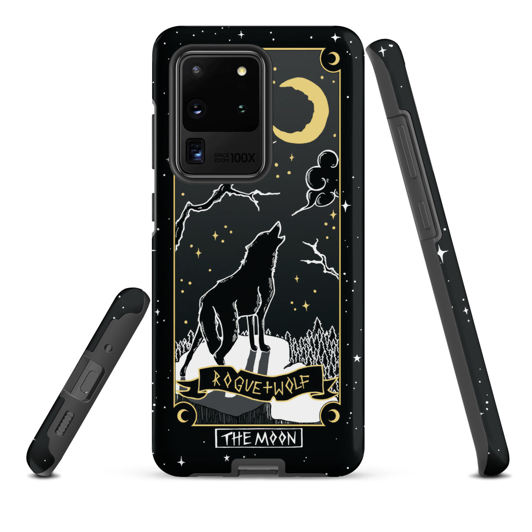 Moon Tarot Tough Phone Case for Samsung - Witchy Shockproof Anti-scratch Goth Accessory Cover Occult Goth Gifts