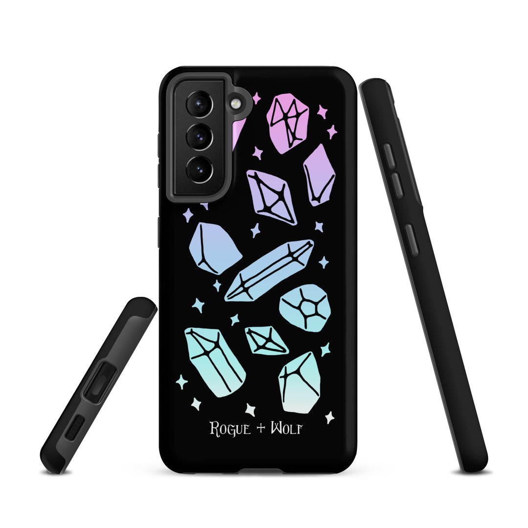 Divination Crystals Tough Phone Case for Samsung - Shockproof Anti-Scratch Goth Witchy Phone Accessories Cover