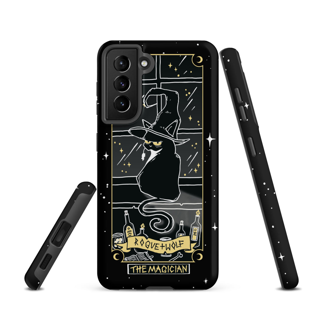 Magician Tarot Tough Phone Case for Samsung - Shockproof Anti-scratch Witchy Goth Phone Case Cover
