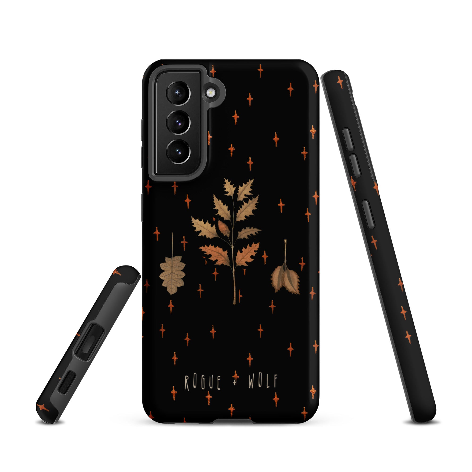 Autumn Memoir Tough Phone Case for Samsung Dark Academia Anti Scratch Shockproof Botanical Witchy Goth Cover Christmas Gifts