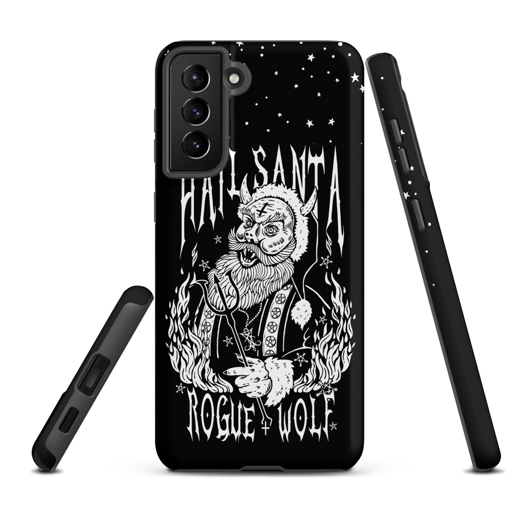 Hail Santa Tough Phone Case for Samsung - Xmas Witchy Shockproof Anti-scratch Goth Cover Gothic Christmas Gifts