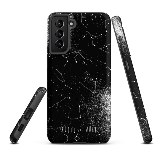 Constellation Tough Phone Case for Samsung - Shockproof Anti-scratch Witchy Goth Cover Cool Gothic Christmas Gifts