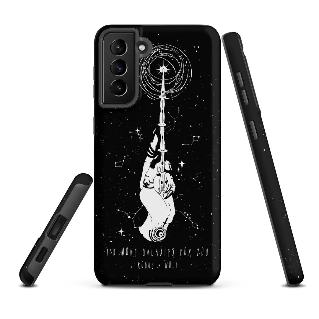 Cosmic Devotion Tough Phone Case for Samsung - Shockproof Witchy Phone Cover Anti-scratch Goth Cell Phone Case Cool Gothic gifts