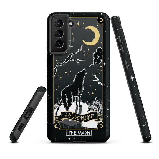 Moon Tarot Tough Phone Case for Samsung - Witchy Shockproof Anti-scratch Goth Accessory Cover Occult Goth Gifts