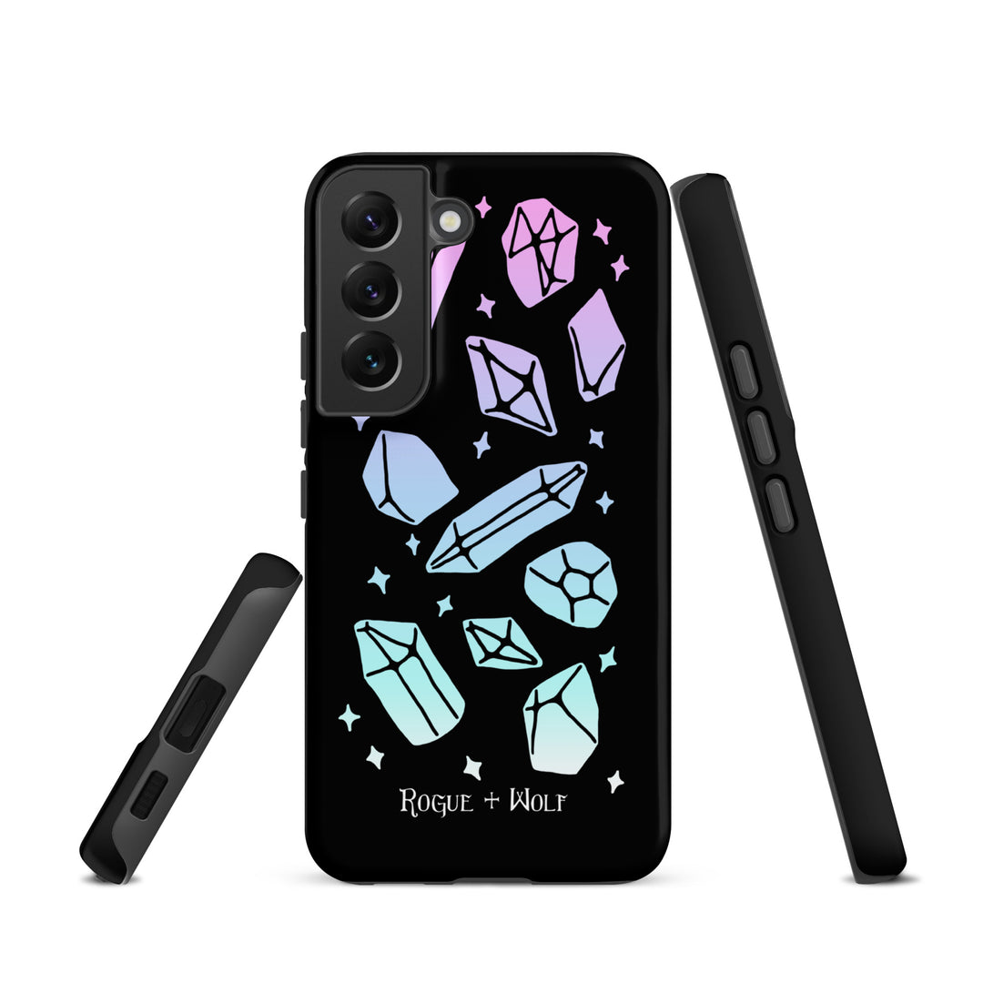 Divination Crystals Tough Phone Case for Samsung - Shockproof Anti-Scratch Goth Witchy Phone Accessories Cover