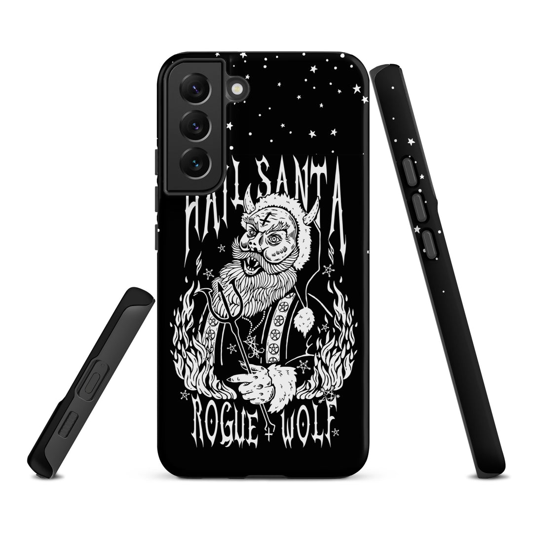Hail Santa Tough Phone Case for Samsung - Xmas Witchy Shockproof Anti-scratch Goth Cover Gothic Christmas Gifts