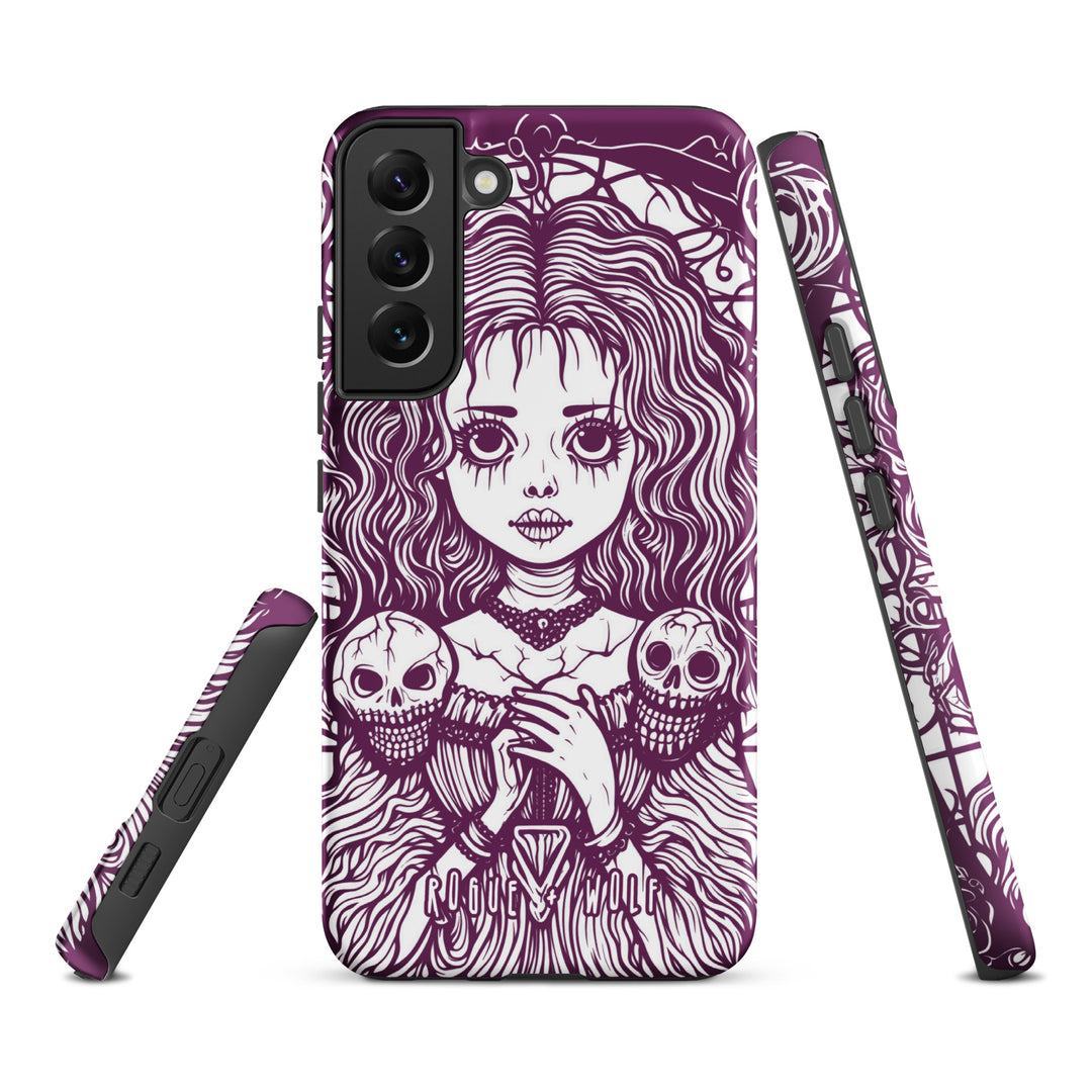 Cursed to Love Strong Phone Case for Samsung - Shockproof Witchy Case Goth Accessory Cool Gothic & Christmas Gifts