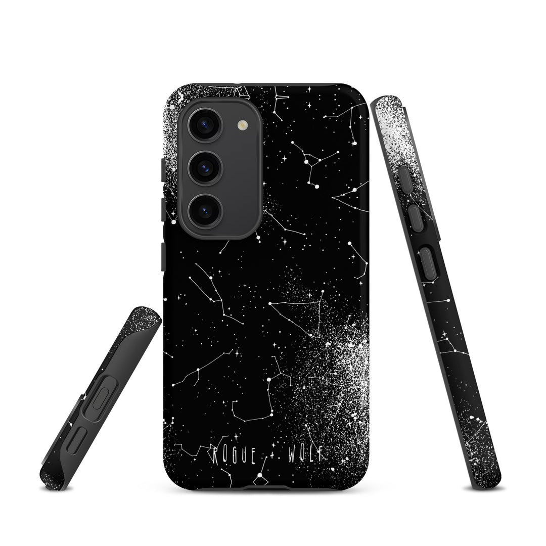 Constellation Tough Phone Case for Samsung - Shockproof Anti-scratch Witchy Goth Cover Cool Gothic Christmas Gifts