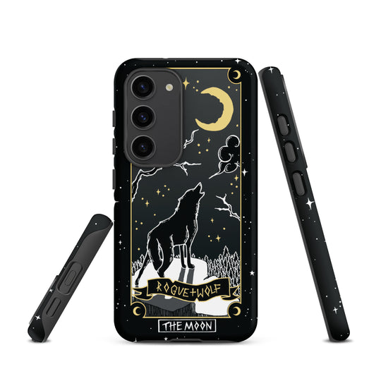 Moon Tarot Tough Phone Case for Samsung - Witchy Shockproof Anti-scratch Goth Accessory Cover Occult Goth Gifts