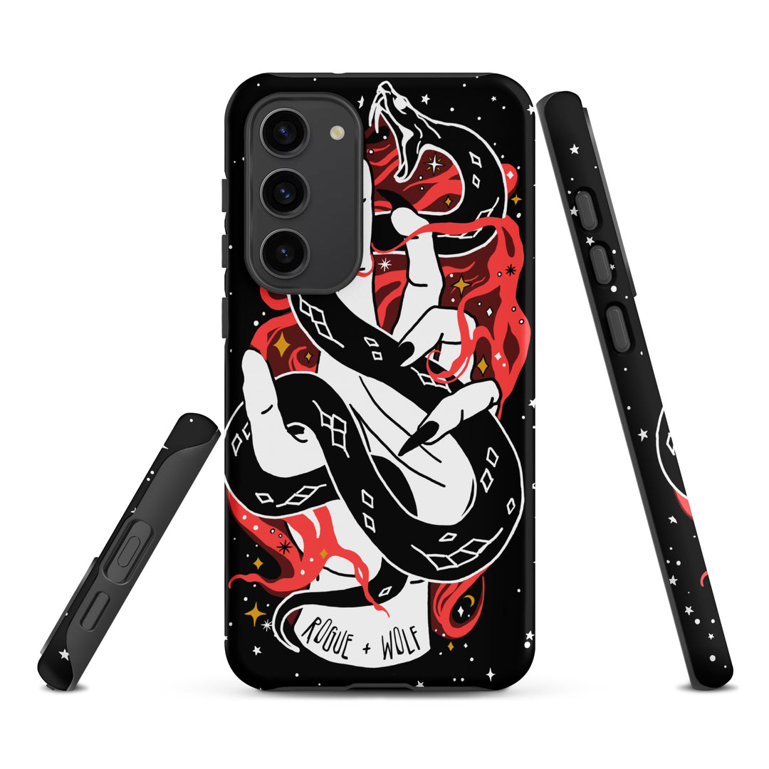 Love Bite Tough Phone Case for Samsung - Gothic Style Witchy Protective Phone Case Shockproof Cover