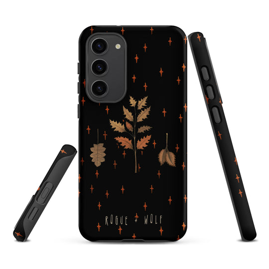 Autumn Memoir Tough Phone Case for Samsung - Dark Academia Anti-Scratch Shockproof Botanical Witchy Goth  Cover, Christmas Gifts
