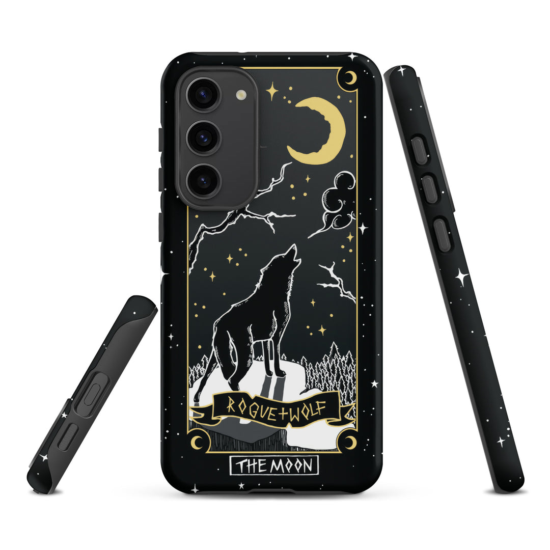 Moon Tarot Tough Phone Case for Samsung - Witchy Shockproof Anti-scratch Goth Accessory Cover Occult Goth Gifts