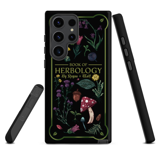 Book of Herbology Shockproof Samsung case - Witchy Goth Phone Accessories Anti-scratch cover