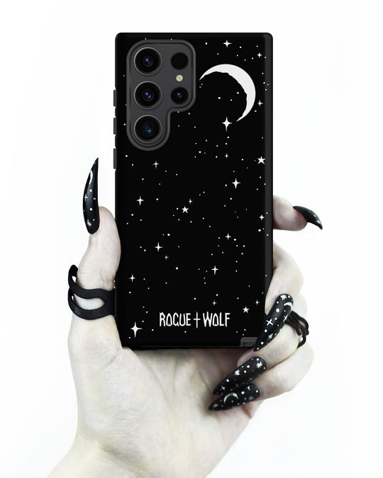 Stardust Tough Phone Case for Samsung - Witchy Shockproof Goth Cover Anti-Scratch Accessory