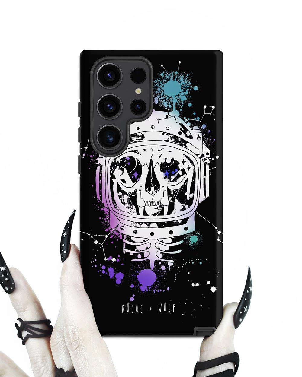 Cat-Astro-Phe Tough Phone Case for Samsung - Grunge Aesthetic Witchy Goth Cell Phone Cover Anti-Scratch Cool Gothic Gift