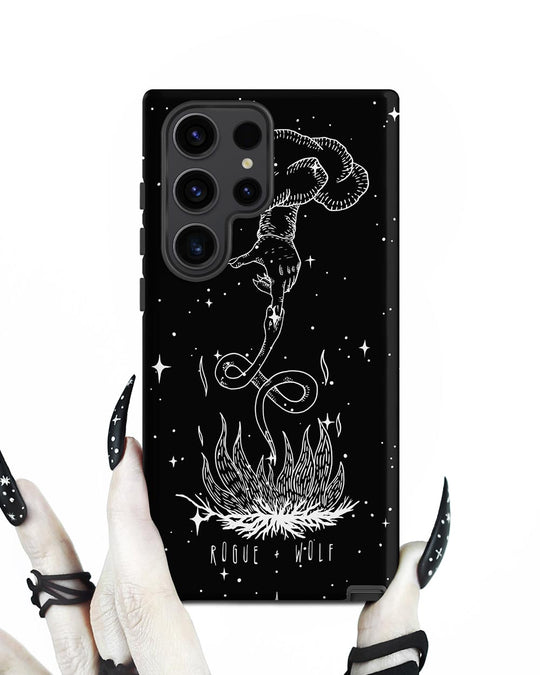 Godbane Tough Phone Case for Samsung - Shockproof Anti-scratch Witchy Goth Cover Cool Gothic Christmas Gift