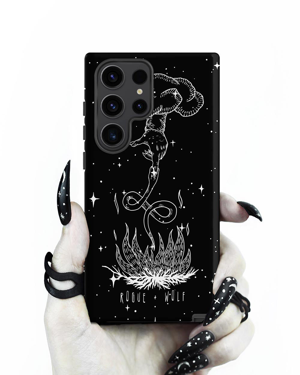 Godbane Tough Phone Case for Samsung - Shockproof Anti-scratch Witchy Goth Cover Cool Gothic Christmas Gift