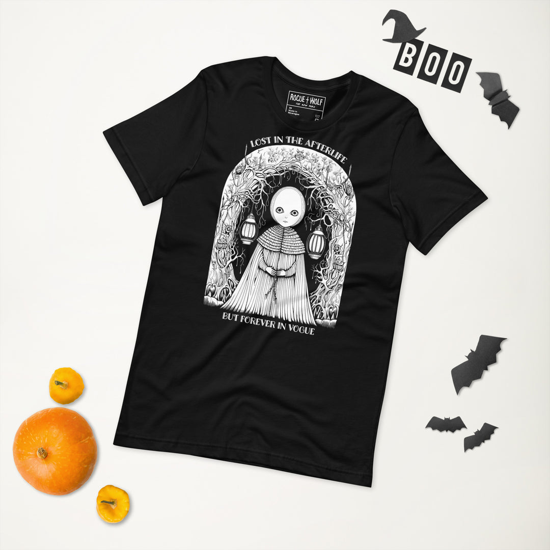 Lost in the Afterlife Tee - Goth T-Shirt Unisex Halloween Dark Academia Witchy Alt Style Occult Fashion Gift