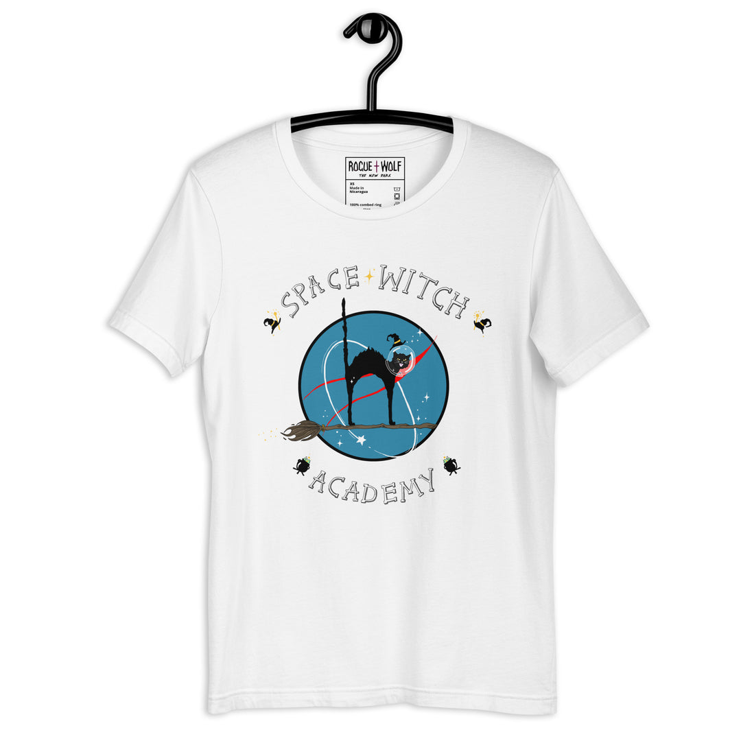 Space Witch Academy Tee - Alt Goth Unisex T-Shirt Cute Space Witchy Top Vegan Clothing Cool Fun Gift