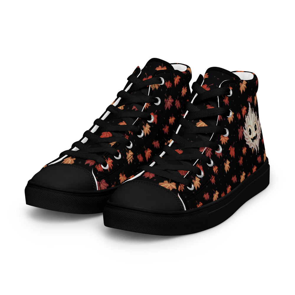 Maple Ghosty Women’s High Top Shoes - Vegan Dark Academia Sneakers - Comfortable Goth Trainers - Witchy Grunge Accessories