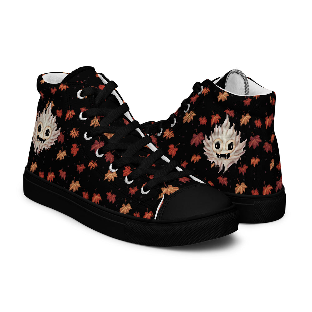 Maple Ghosty Women’s High Top Shoes - Vegan Dark Academia Sneakers - Comfortable Goth Trainers - Witchy Grunge Accessories