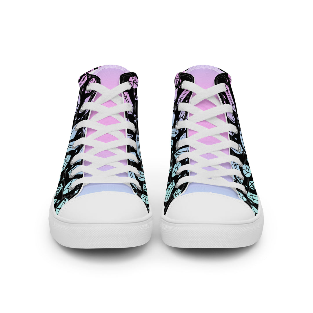Radiant Hue Women's High Top Canvas Rave Sneakers