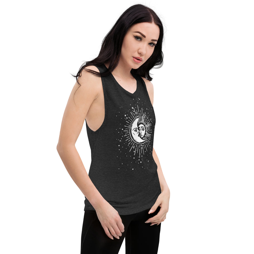 Astral Muscle Tank Top - Relaxed Fit Tee with low cut armholes