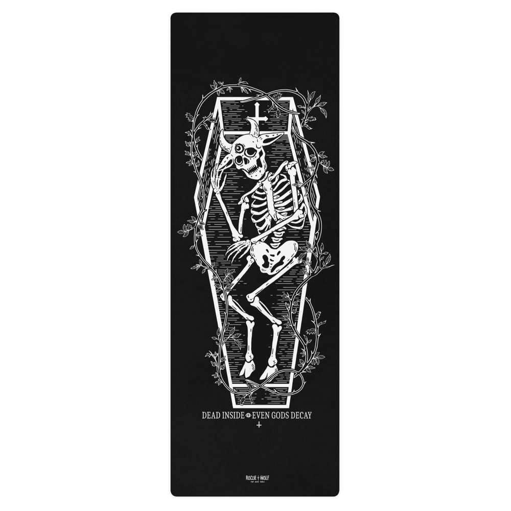 Dead Inside Yoga Mat - Non Slip Exercise for Pilates Stretching Floor & Fitness Workouts Working Out Home Gym
